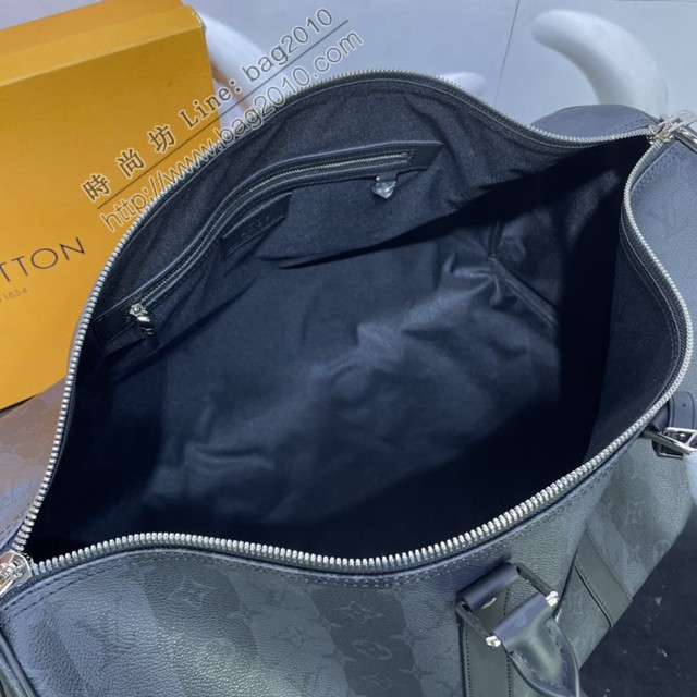 路易威登2022新款手袋 M45966 路易威登胶囊系列经典 Keepall Bandoulière 55旅行袋 LV男士旅行手提包  ydh4585